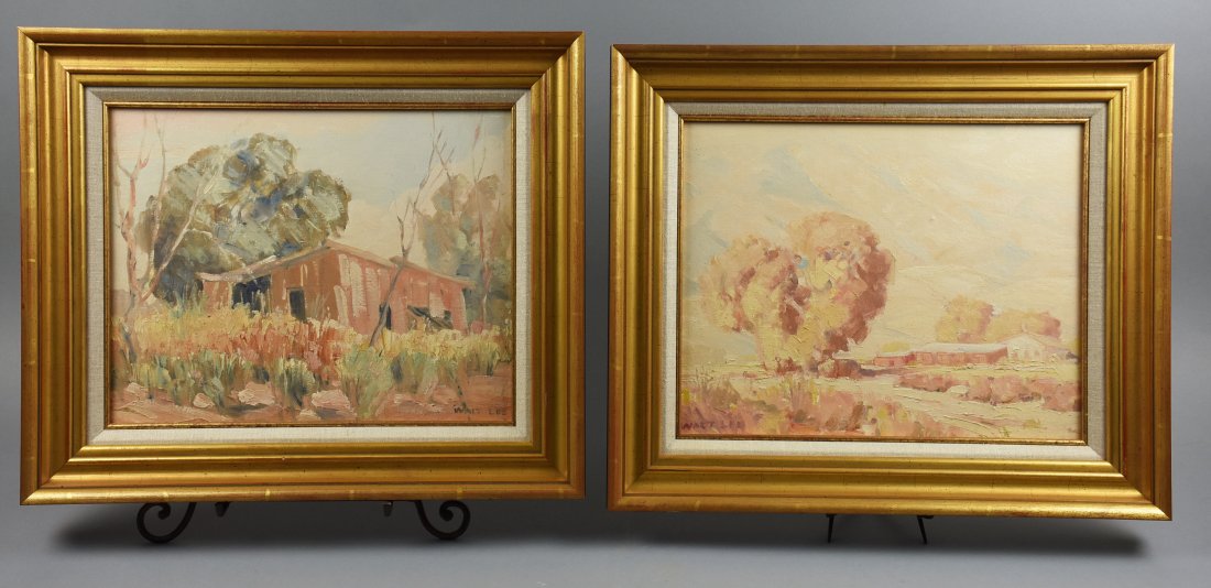 (2) Walt Lee (1888-1980) California Artist (1 of 7)