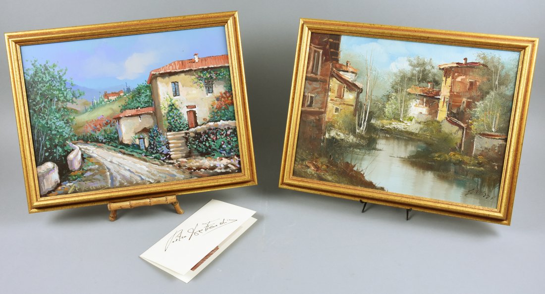 (2) Pietro de Fendis/Sallizzi Oil on Canvas Paintings (1 of 7)