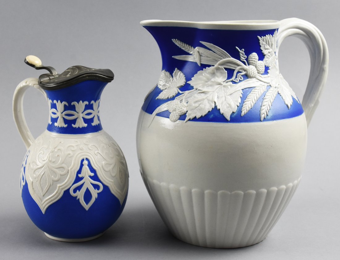 W.B. Cobridge & Minton Parian Pitchers (1 of 6)