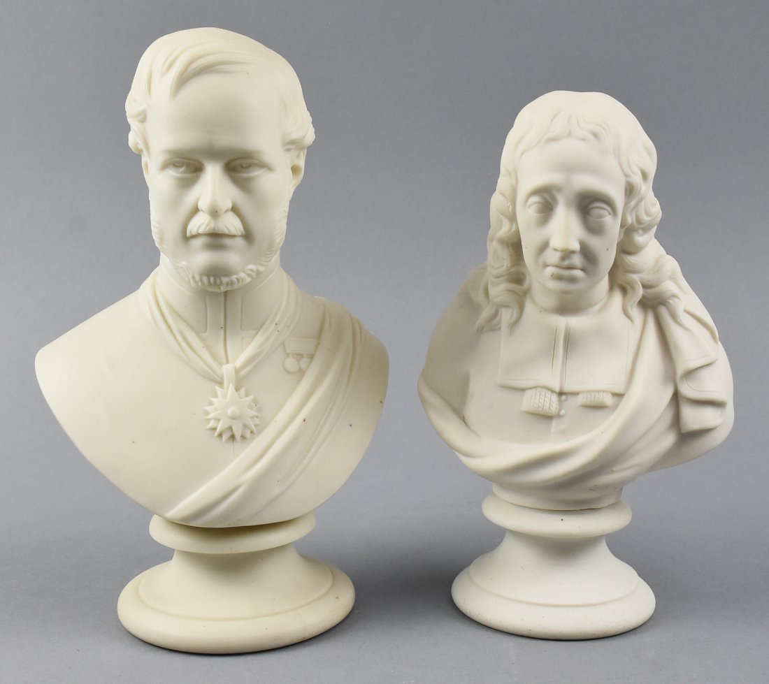 Pair Busts, Prince Albert/John Milton, Kerr & Binns (1 of 10)