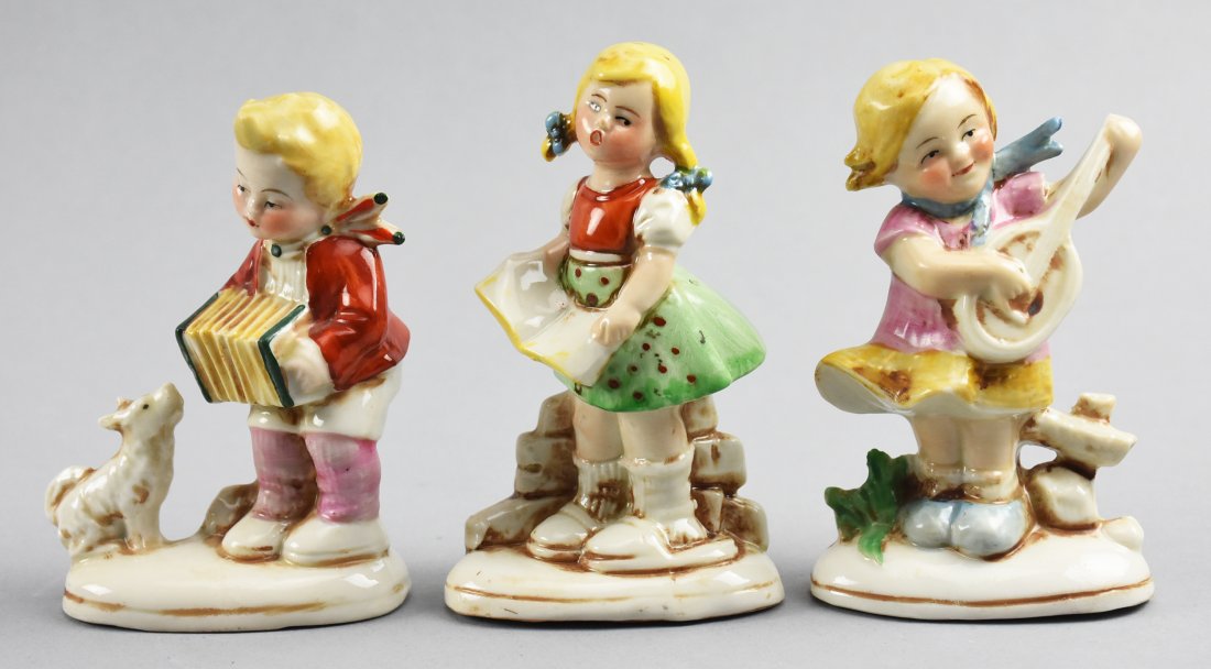 3 Pc Gebruder Heubach Porcelain Musicians (1 of 3)