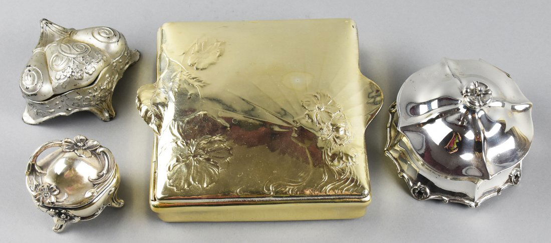 Antique Jewelry Casket Lot, Pairpoint, More (1 of 6)