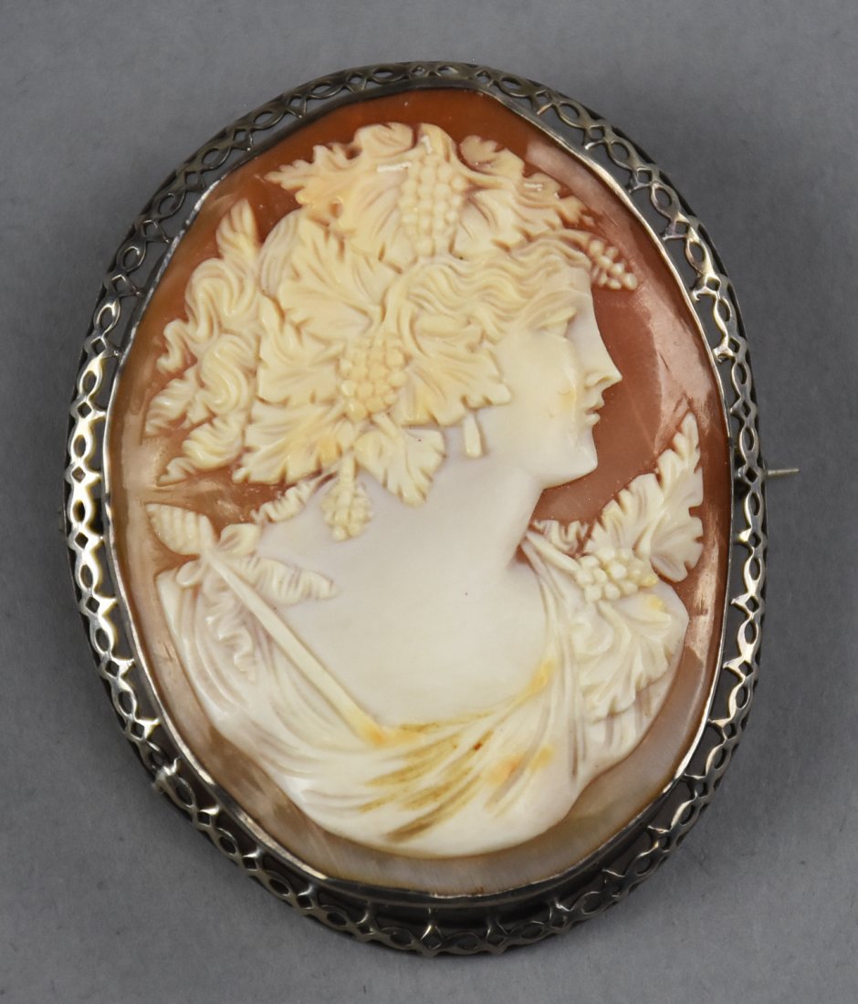 Victorian Shell Cameo, Sterling (1 of 9)