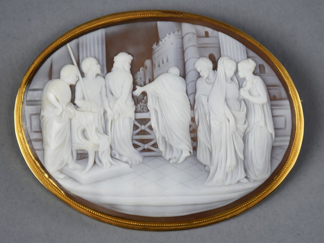 19th C Antonio Ciseri, Ecce Homo Cameo (1 of 9)