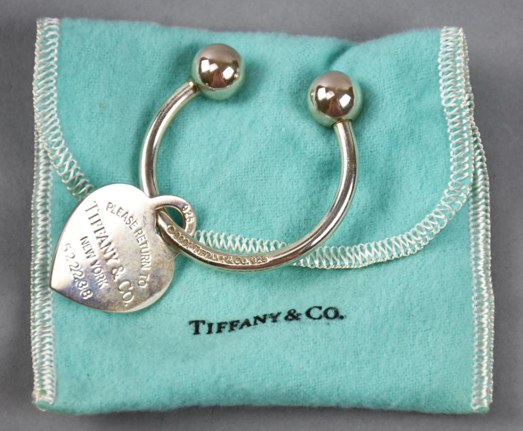 Sterling Tiffany & Co Heart Key Ring (1 of 4)