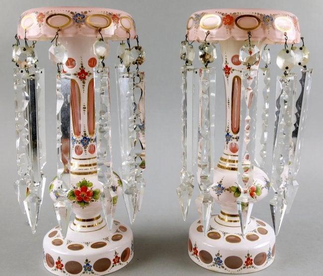 Heavy Antique Cased Bohemian Crystal Lusters (1 of 3)