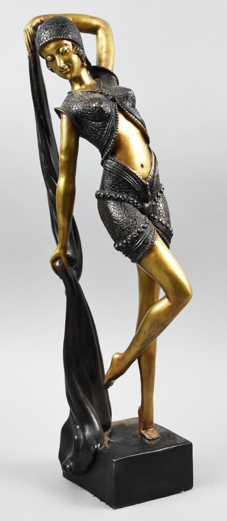 Egyptian Bronze Belly Dancer Chiparus Style (1 of 6)