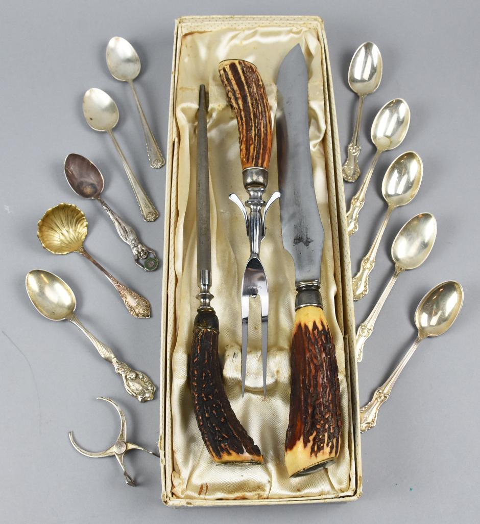 Misc Sterling Silver Incd. Unger Bros & Carving Set Lot (1 of 4)