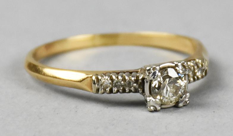 1/2ct 14K Gold & Diamond Engagement Vintage Ring (1 of 6)