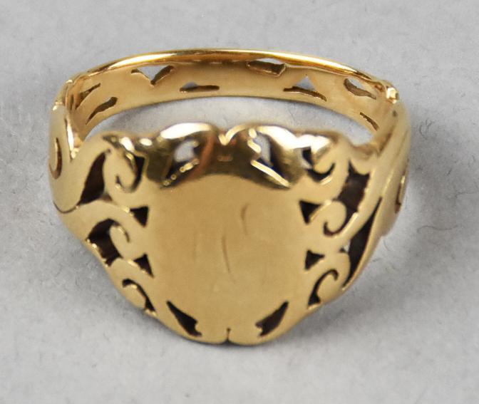 c1890 14K Monogram Ladies Ring Victorian (1 of 6)