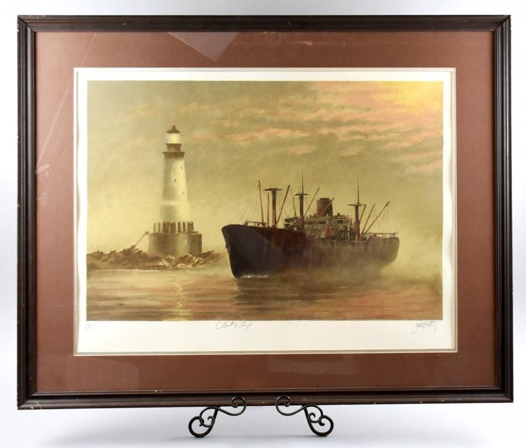 Signed Serigraph John Kelly "Liberty Ship" (1 of 7)