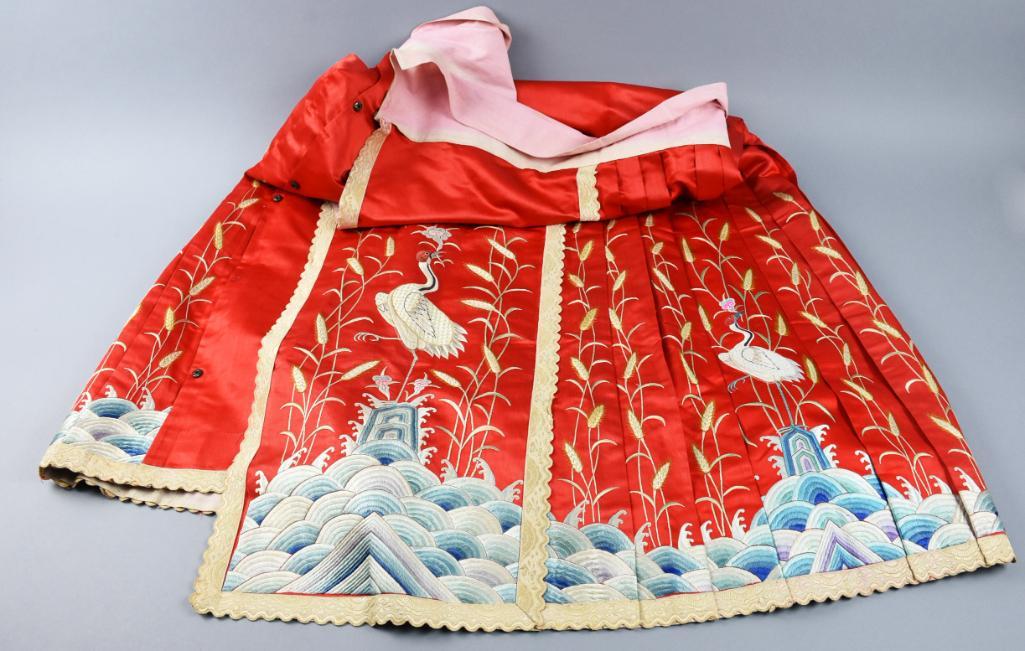 Antique, Chinese Skirt Embroidery Bird (1 of 10)