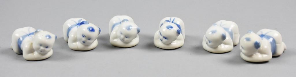 (6) Porcelain Chopsticks Rests (1 of 4)