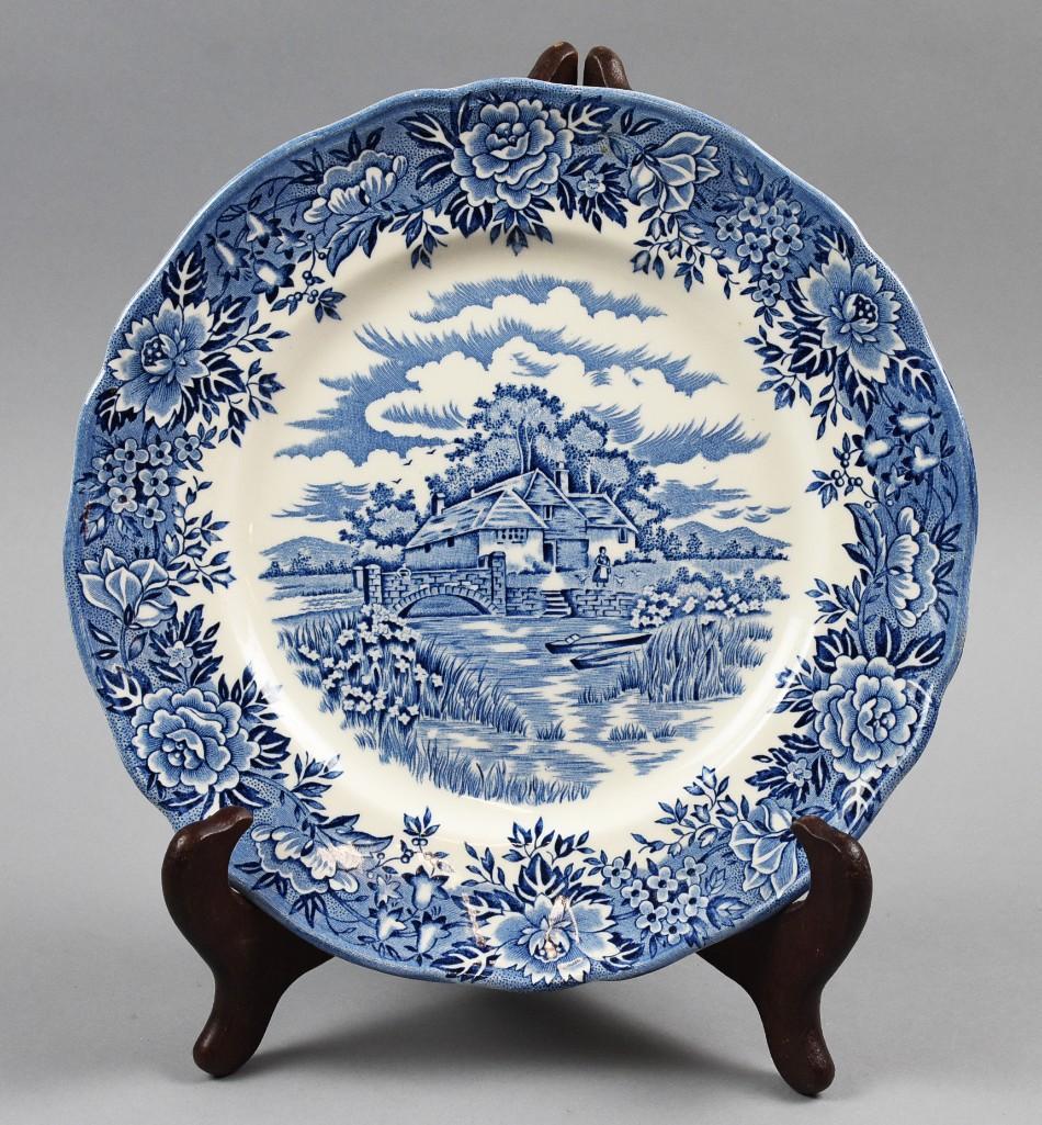 Old Salem China, English Village Plate Ironstone (1 of 4)