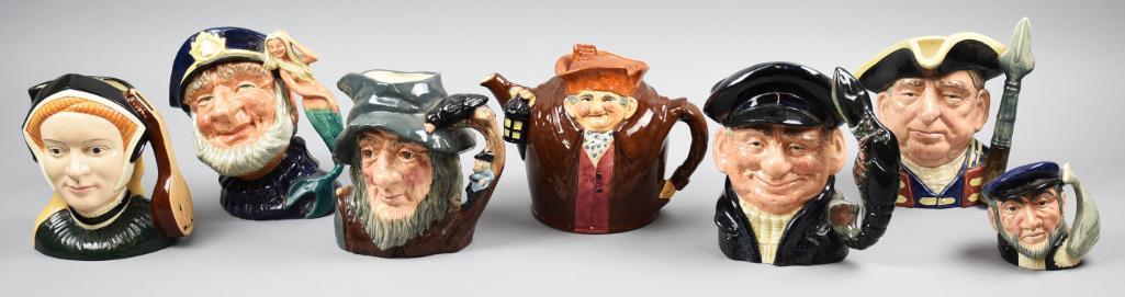 (7) Vintage Royal Doulton Toby Jugs, Seymour, Old Salt (1 of 10)