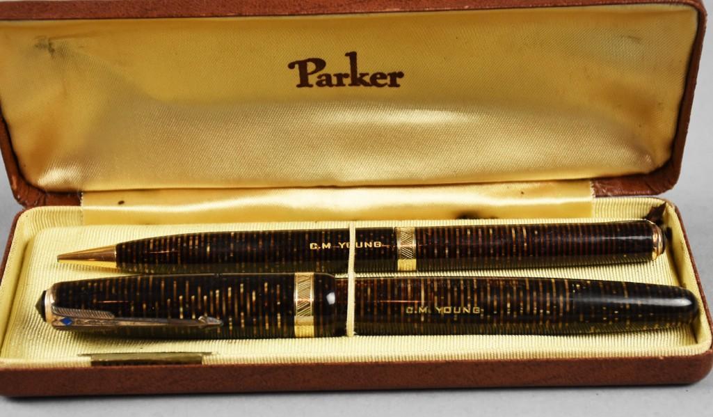 c1940 Parker Vacumatic Pen/Pencil Set (1 of 9)