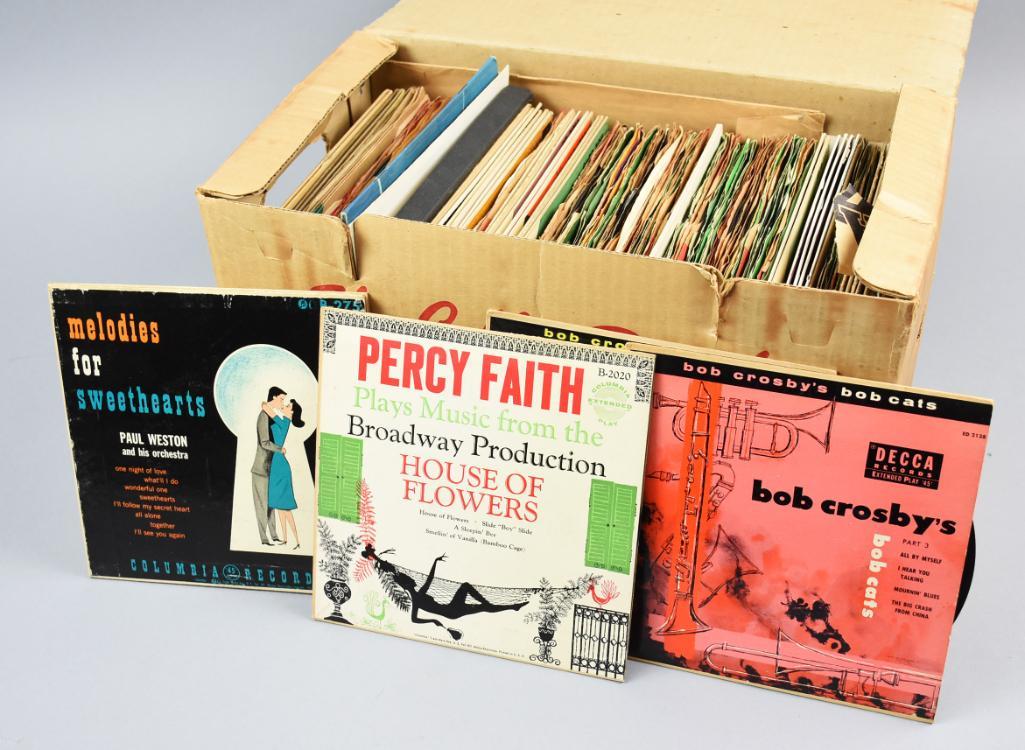 Vintage Large Lot  45 Records around 100 (1 of 3)