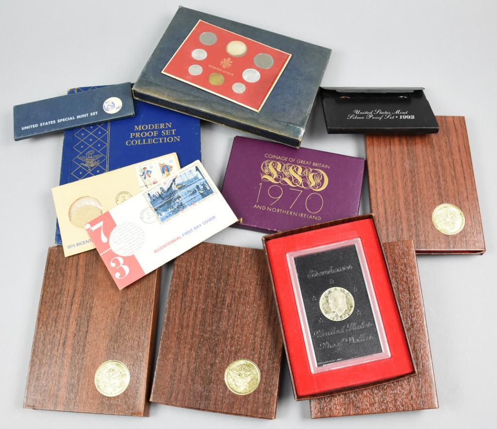 1970s-90s Coin Lot, US & Foreign, Silver Proof (1 of 5)