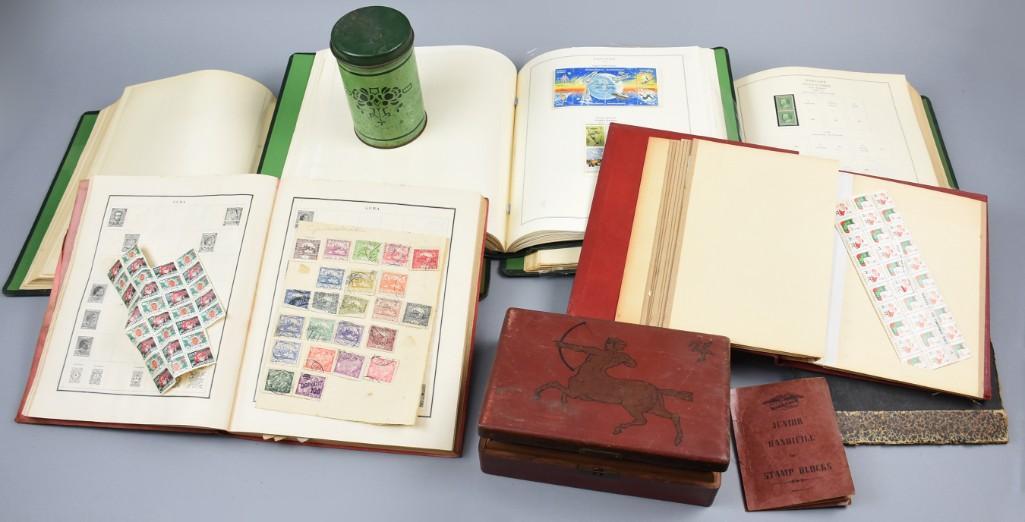 Large Unsorted Stamp Lot w/ Books (1 of 5)