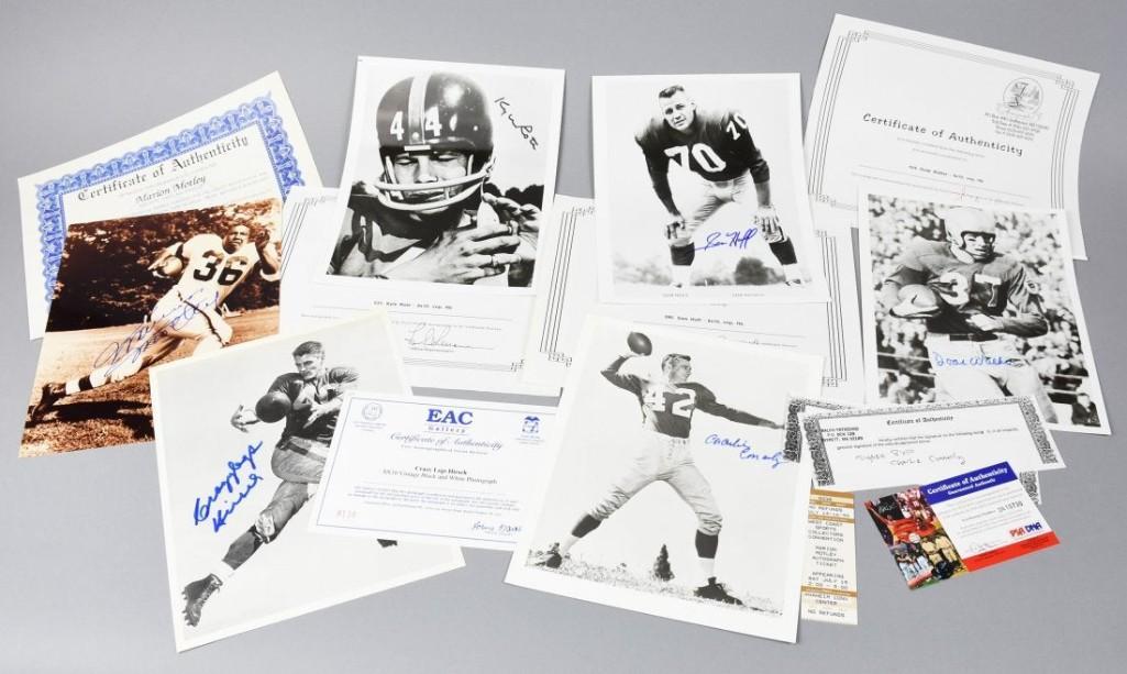 NFL Football Player Signed Photos COAs Motley Cornerly (1 of 3)