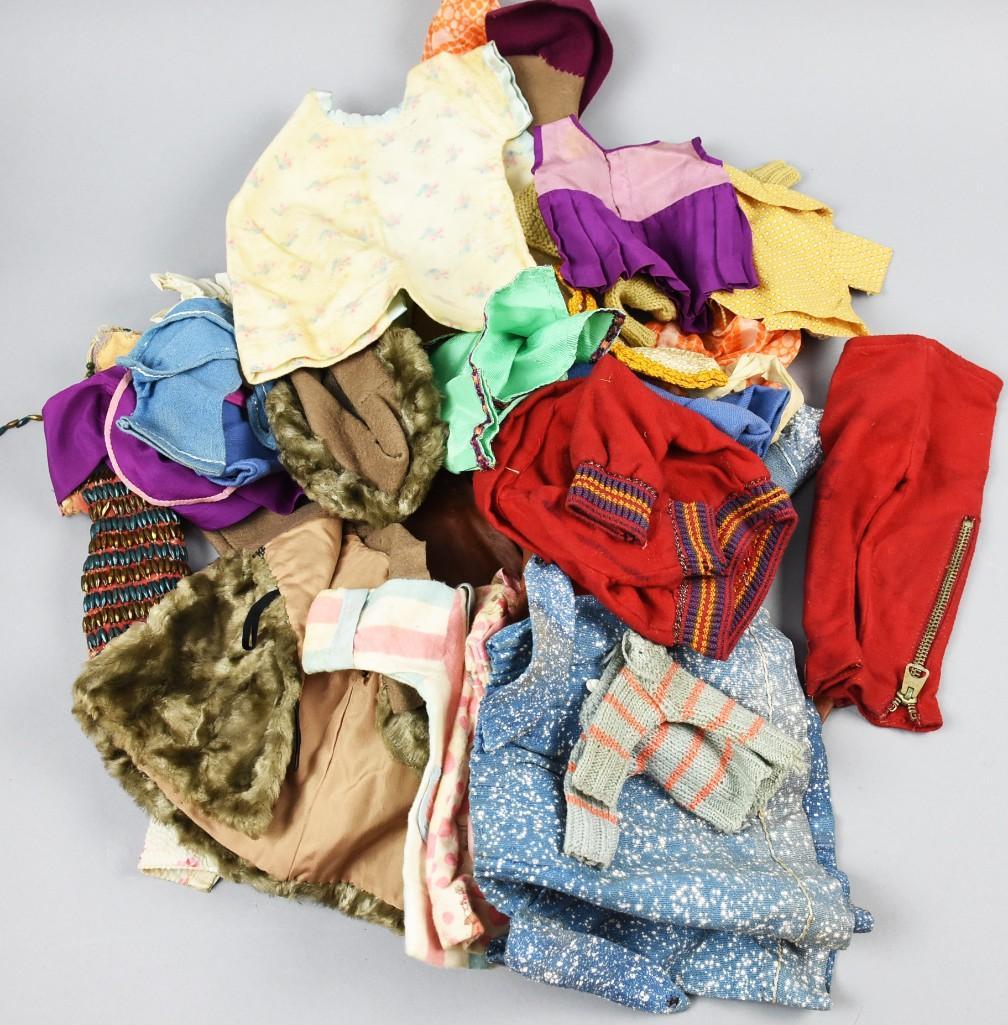 Antique Doll Clothing Lot, Cotton, Silk More (1 of 4)