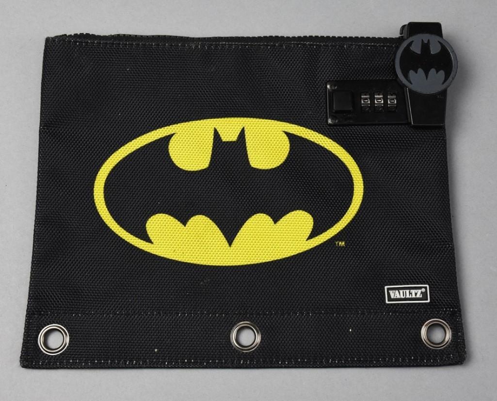 Vintage Locking Batman Money Pouch: Vintage Batman Money Pouch with Combo lock. Uncertain if the piece was ever used. In very good overall condition.