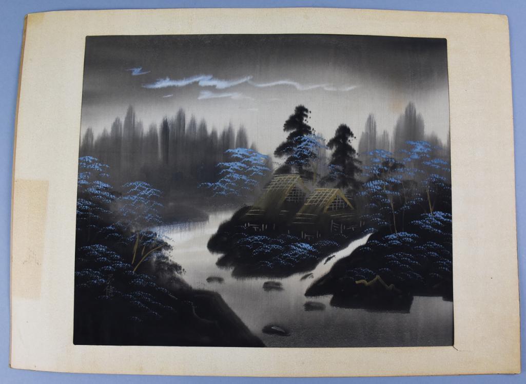 Vintage Japanese Screen Print Silk (1 of 5)