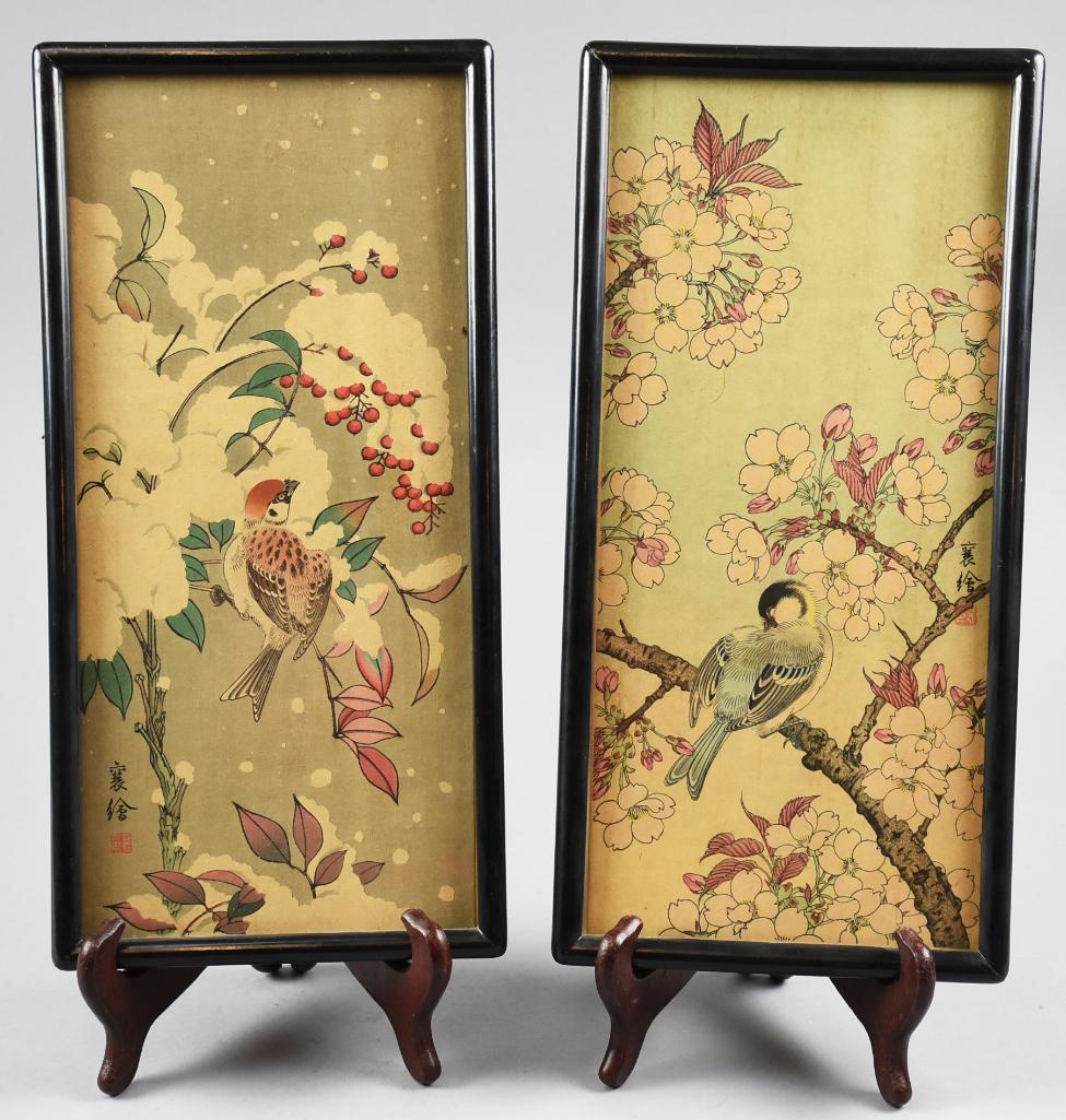 PAIR Jo (Hashimoto Yuzuru) Sparrow Woodblock Prints (1 of 6)