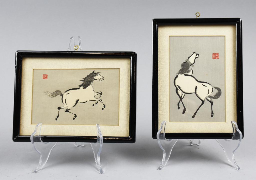 2 Yoshijiro Urushibara Mokuchu Signed Woodblock Prints (1 of 7)