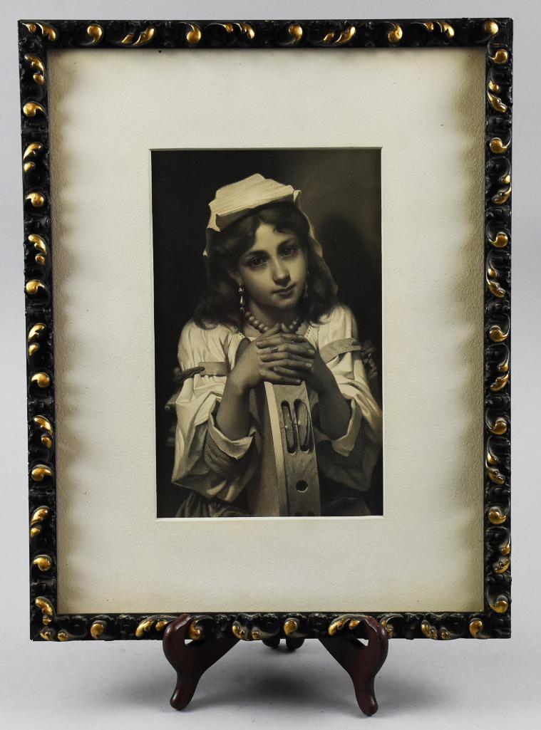 Pierre De Coninck (1828-1910) Litho Tambourine Girl (1 of 5)