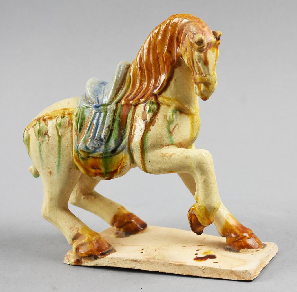 Vintage Sancai Glaze Tang Dynasty Style Horse (1 of 7)
