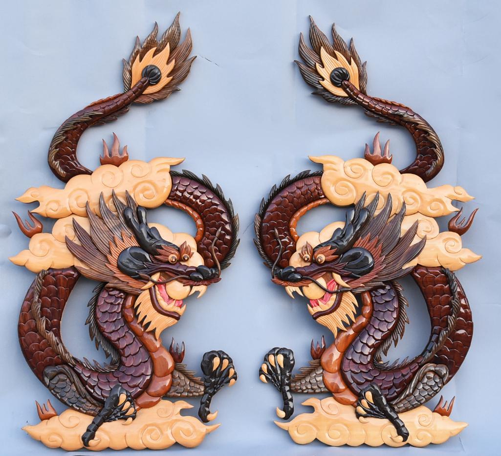 Unique Dragons Hand Made Multi Color & Layers of Wood (1 of 12)