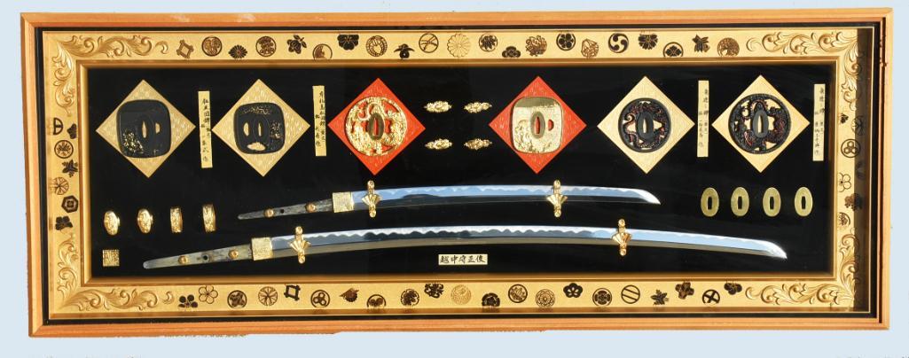 Dismantled Samurai Swords, Framed (1 of 7)