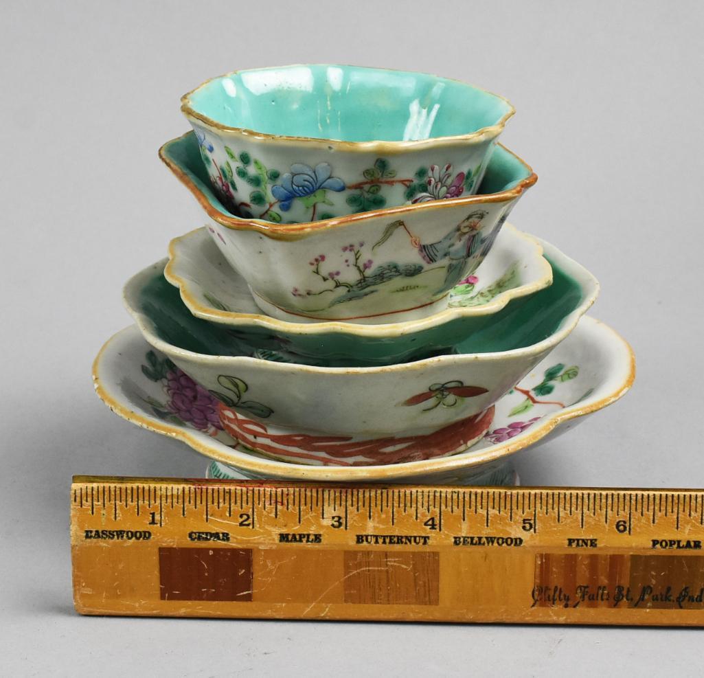 Lot Chinese Enamel Export Wear Bowls (1 of 13)