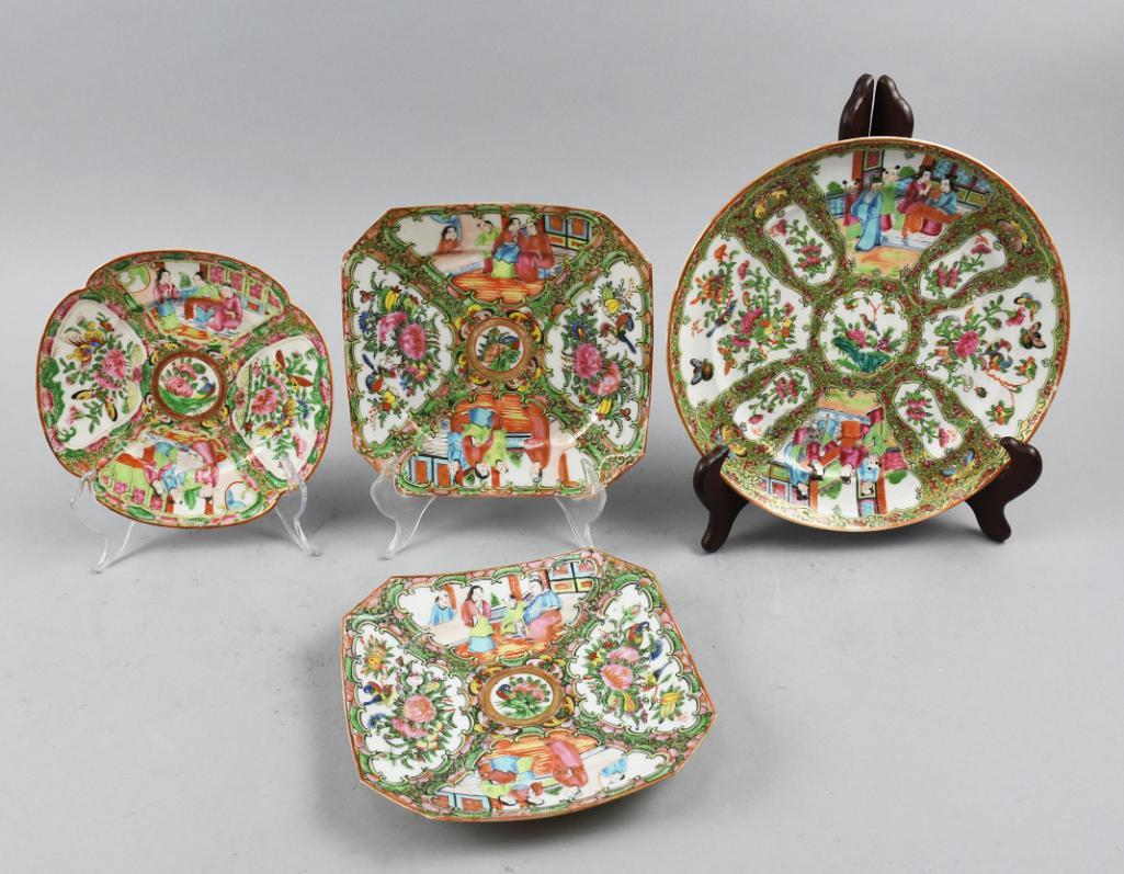 Set Antique Chinese Famille Rose Porcelain (1 of 10)