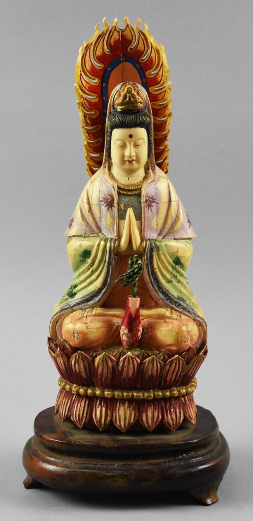 Vintage Chinese Polychrome Guanyin (1 of 8)