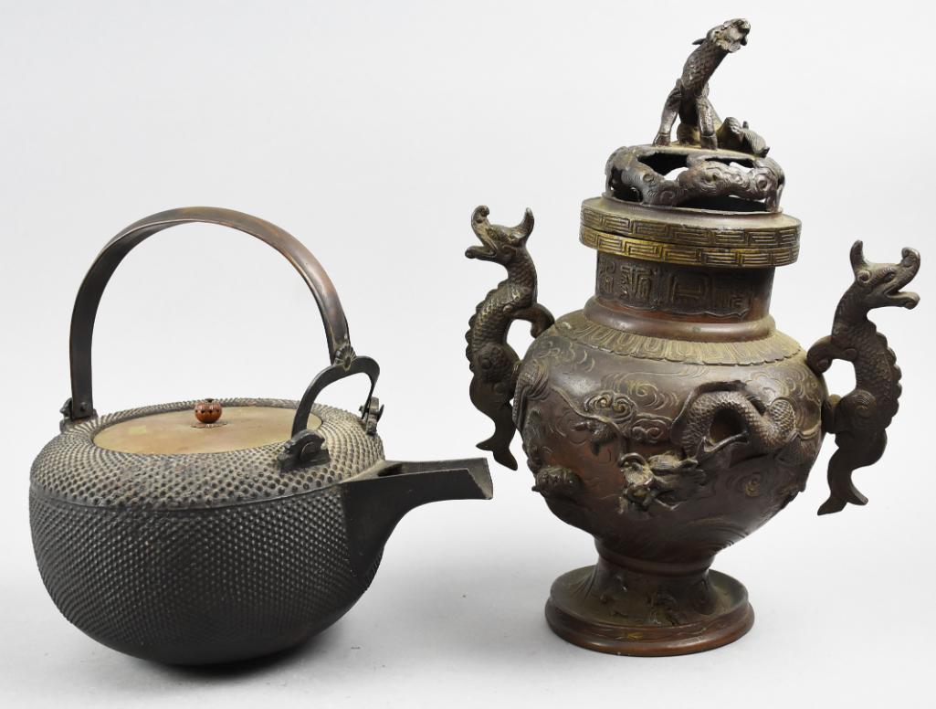 Vintage/Antique Cast Iron and Bronze Pieces Chinese (1 of 14)