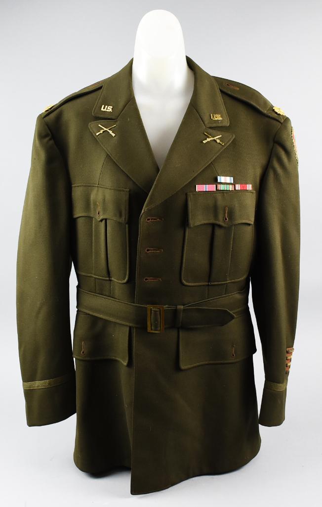Wwii Us Army Uniform Jacket, Pins, Patch