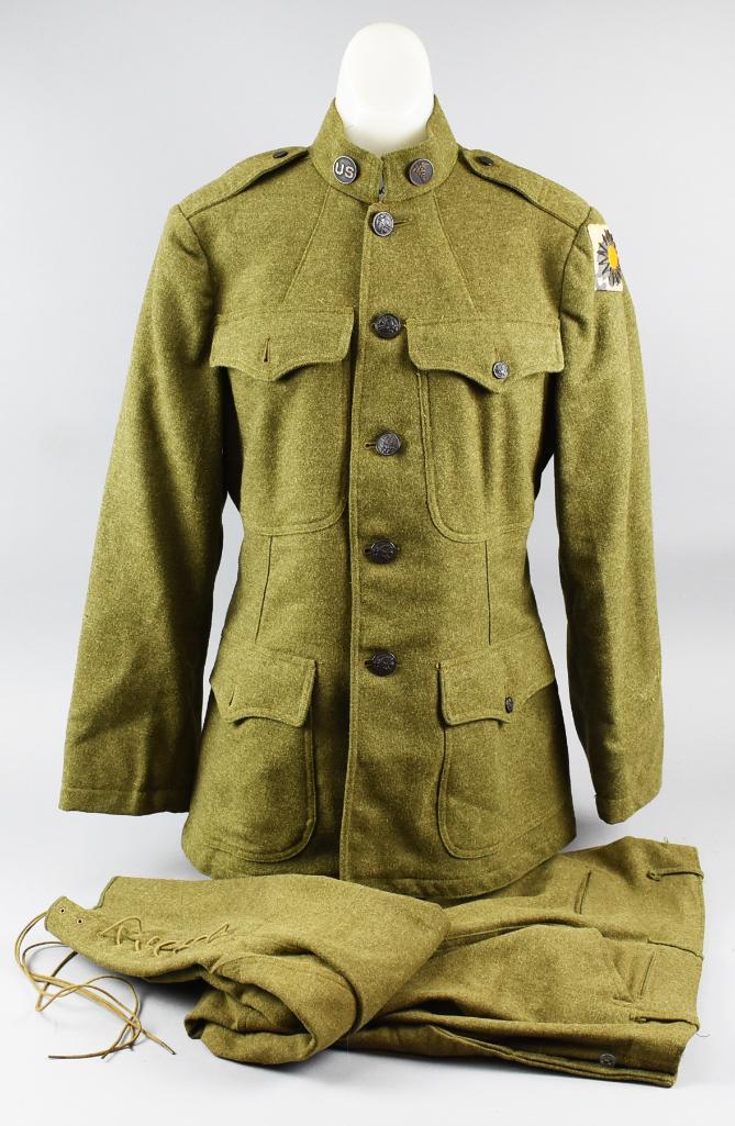 WWI US Army Uniform, 4th Infantry (1 of 10)