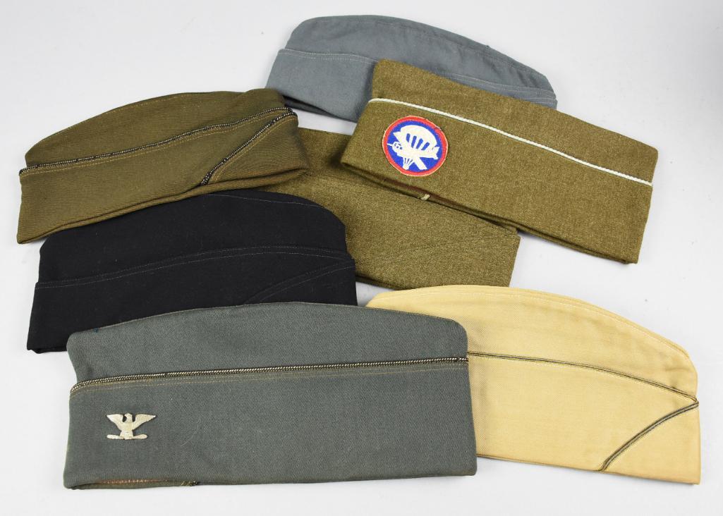 (6) Assort. Garrison Caps, ID (1 of 8)