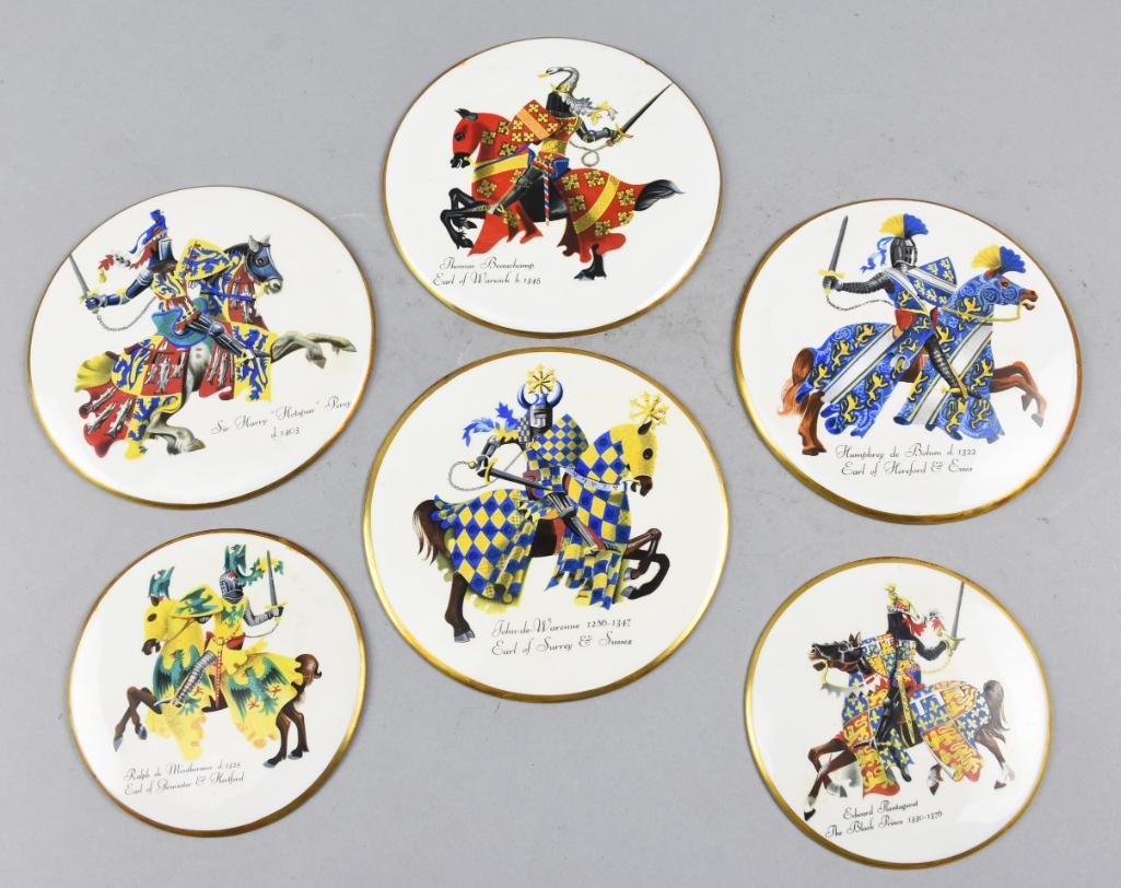Vintage Italian Porcelain Plaques, Knight Earls & More (1 of 8)