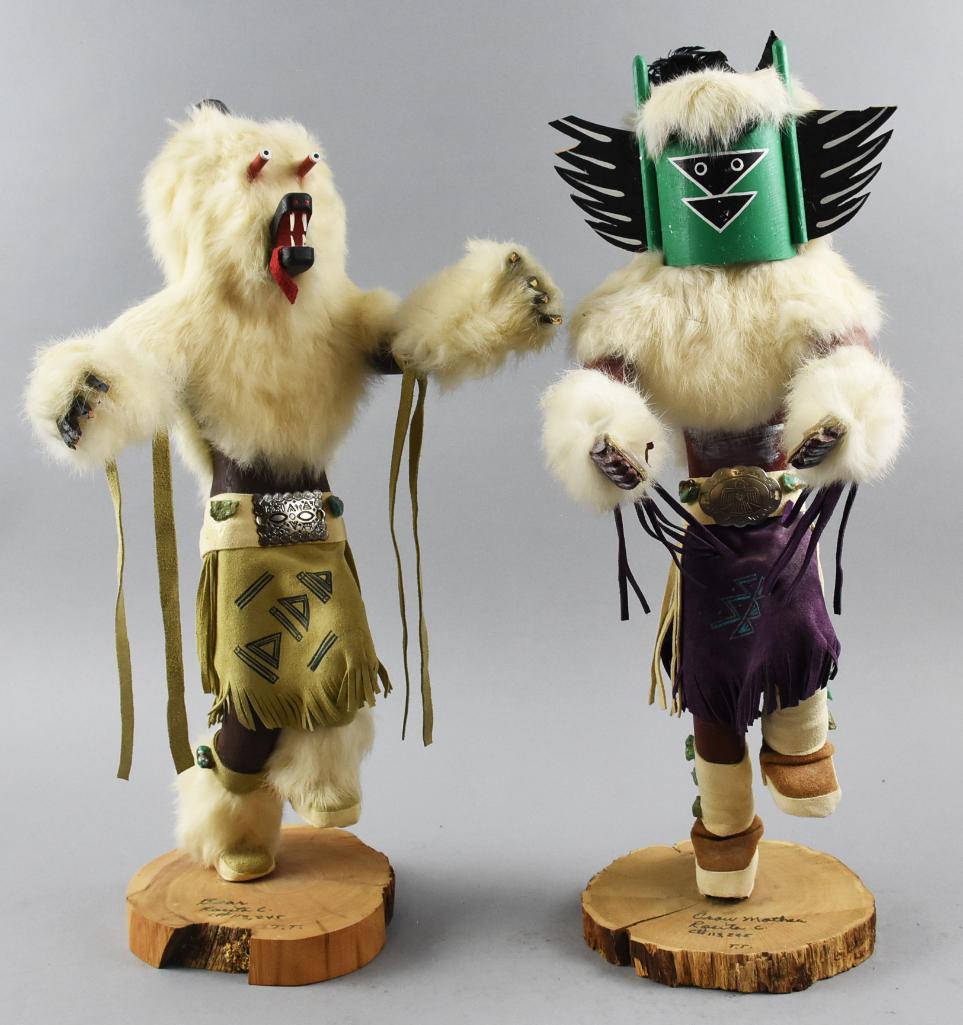 2 Kachina Dolls by Rosita Corriz Crow & Bear (1 of 11)