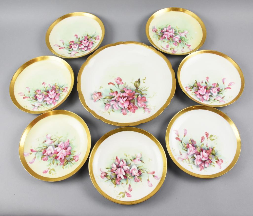 Antique La Seynie Limoges Dessert Plates Pouyet (1 of 8)