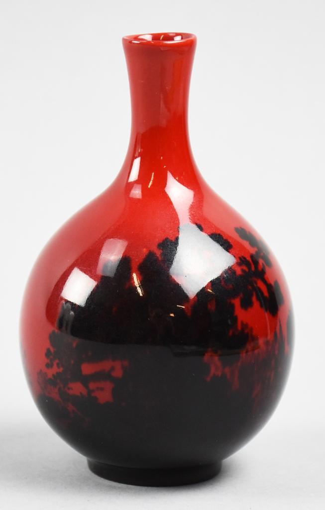 Royal Doulton Flambe Woodcut Vase (1 of 6)