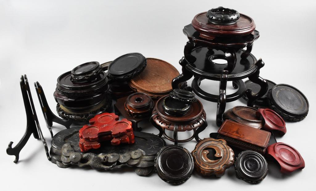 Large Vintage Lot Asian Stands (1 of 5)