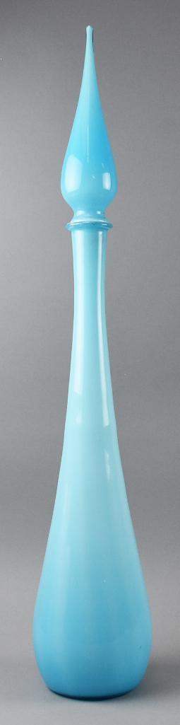 Mid Century Modern Glass Bottle w/ Stopper Italian (1 of 10)