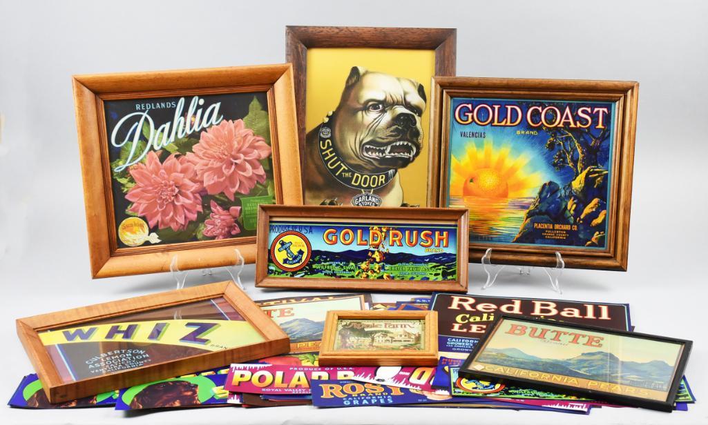 Huge Lot, Antique/Vintage Ephemera Advertising Labels (1 of 8)