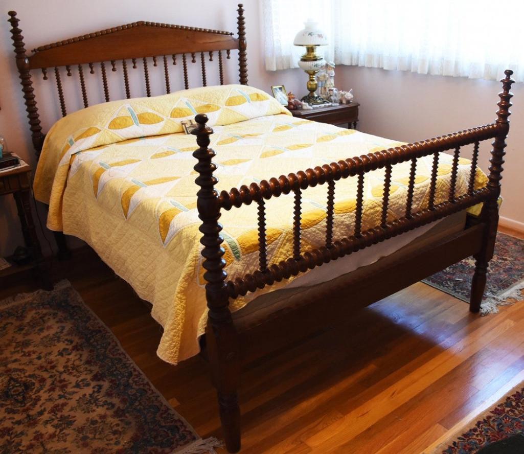 19th C Jenny Lind Full Size Bed (1 of 7)
