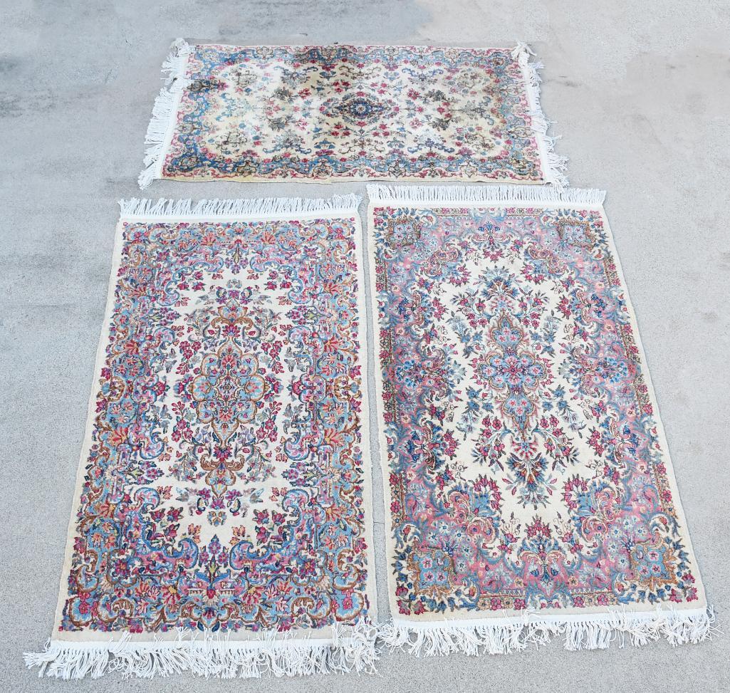 (3) Vintage Turkish Woven Wool Area Rugs (1 of 13)