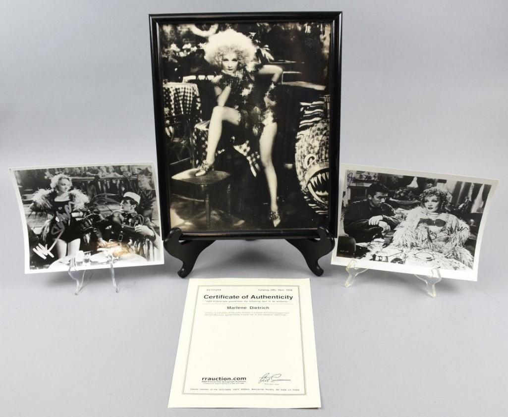 Marlene Dietrich, Morocco, COA Signed Dietrich, Stewart (1 of 3)